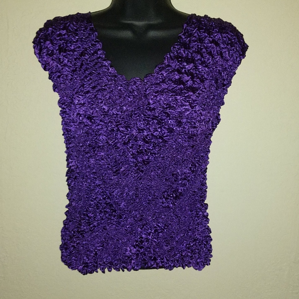 Red Hat Ladies Purple Bubble Tank Top